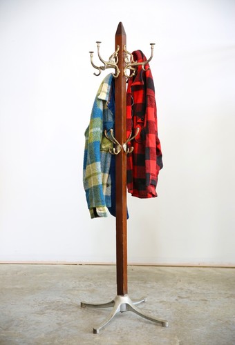 Antique clothing rack coat - rack, hat