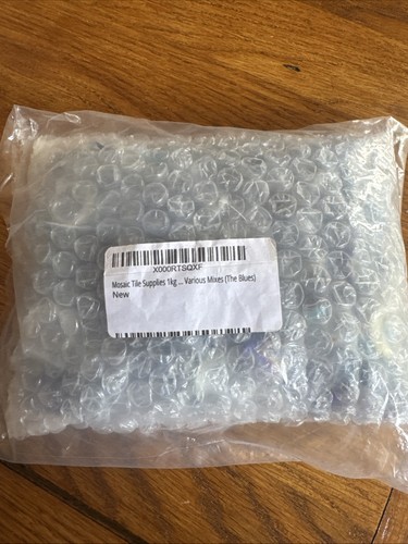 1kg various blue glass - blue,