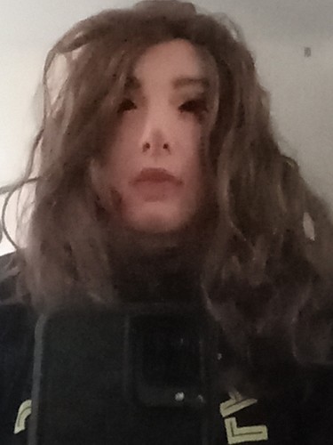 Latex female mask rubber - mask, human