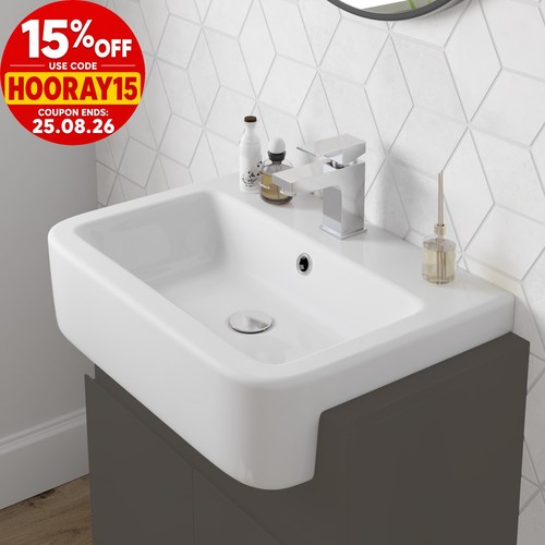 Bathroom 600mm wash basin sink - 600mm,