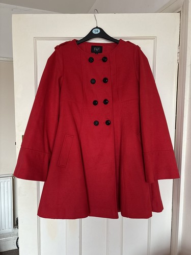 Red swing coat - with, black