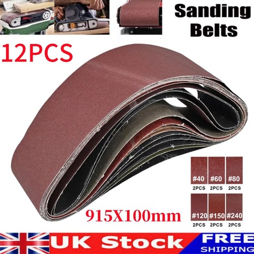 12pack sanding belts 915x100mm - sanding,
