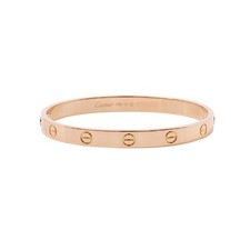 CARTIER love bracelet Size 17 18K Pink Gold B6035617