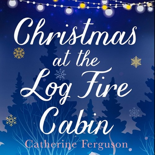Christmas the log fire - at,