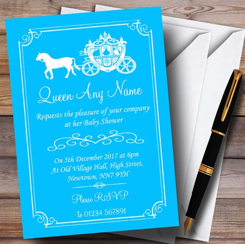 Blue horse carriage princess - horse,