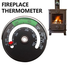 Magnetic Wood Stove Pipe Fire place Heat Temperature Gauge Thermometer Tester