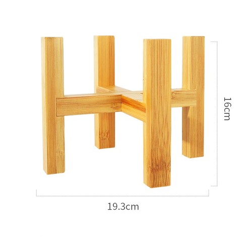 Wood flower pot holder - flower,