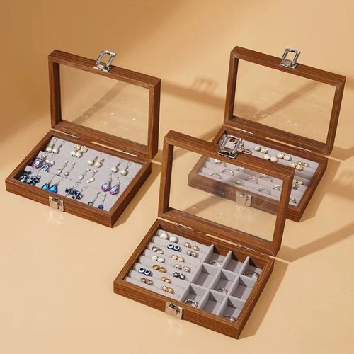 Wooden earing jewelry - earing, storage