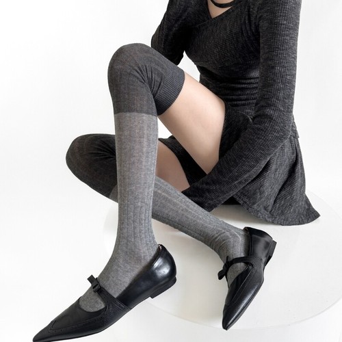 Ribbed over knee long tube - long,