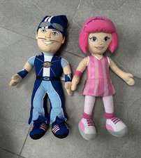 Lazy Town Fisher Price Rare Large Plush Soft Toys Stephanie And Sportacus 2006