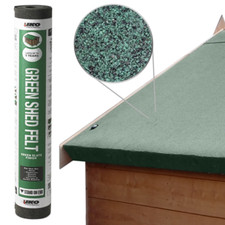 IKO Shed Felt | Green 10m x 1m | Garden Roofing Felt Bitumen Roof Sheet