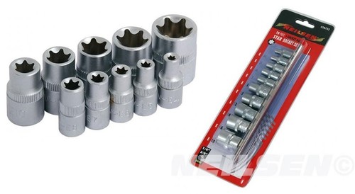 Female torx star socket - /, set