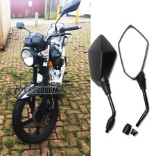 Pair 10MM Motorcycle Side Mirrors Rearview Black For Lexmoto Arrow 125CC ECHO 50