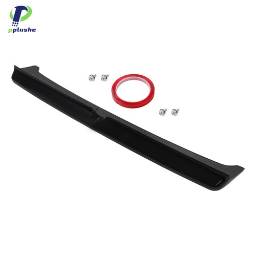 Rear spoiler black - roof, lip