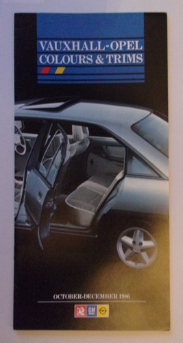 Vauxhall opel orig 1986 - 1986, uk