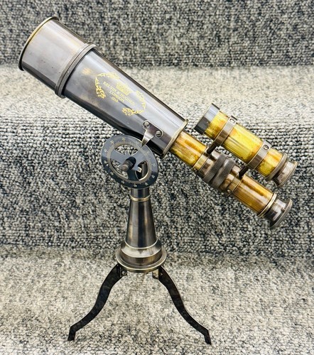 Vintage style telescope - vintage-style,