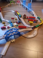 Wooden train set