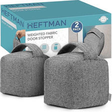 2x Fabric Door Stop Heavy -