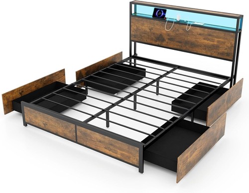 Double size bed - bed, frame