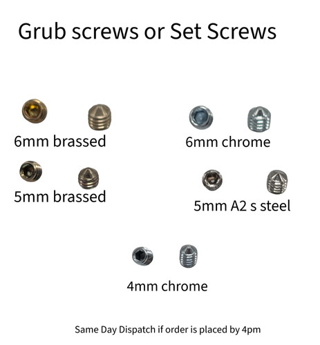Grub screws for - door, handle