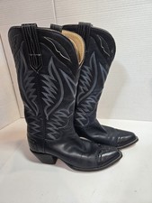 Paul Bond Dark Blue Wing Tip Boots US Women 6B Custom 1981