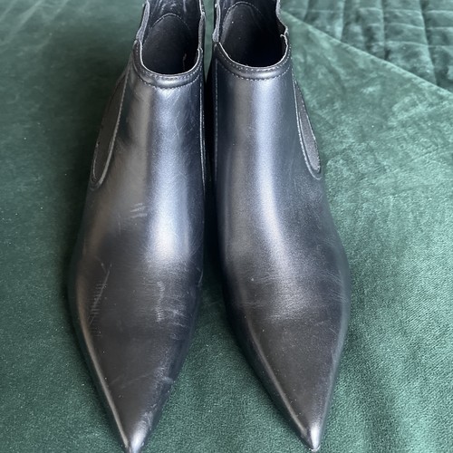 Black zara high heeled ankle - zara,