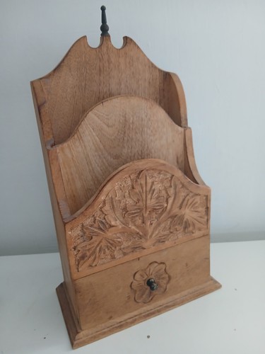 Vintage wooden letter - wooden, rack