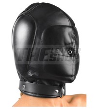 Padded Leather Bondage Hood