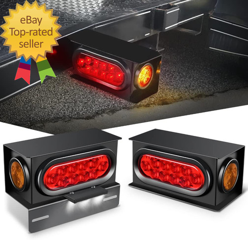 2pcs steel trailer light - steel, boxes