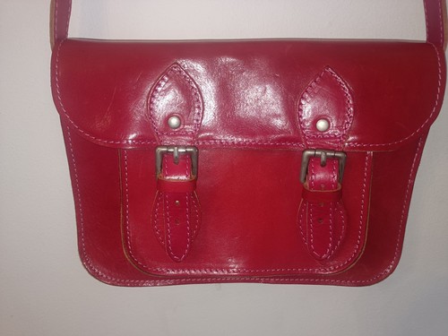 Vera pelle red genuine leather - pelle,