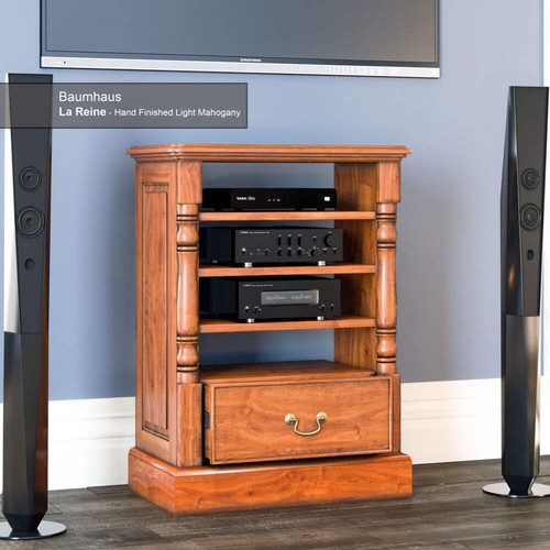 Media cabinet solid mahogany - media,