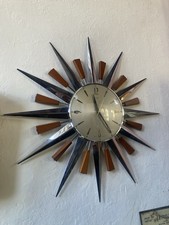 VINTAGE METAMEC SUBURST CLOCK