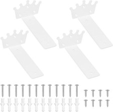 4 Pcs Floating White Shelf