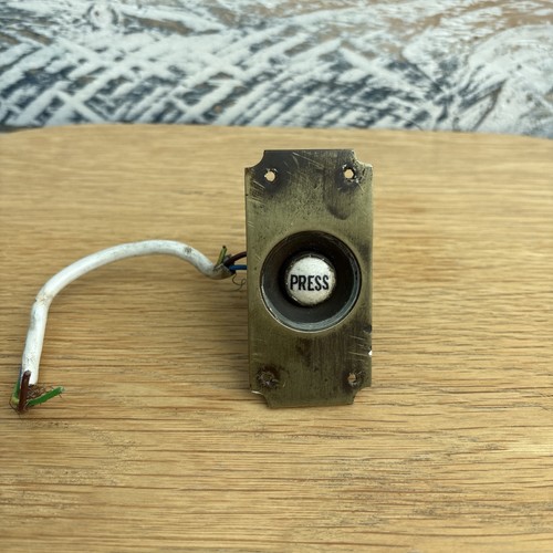 Antique brass doorbell door - brass,