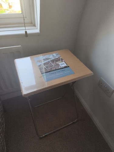 Folding wooden table side - tv,