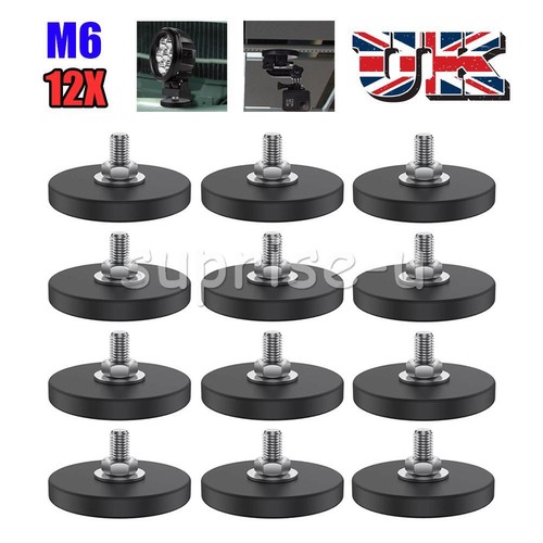 12x rubber coated magnet - coated,