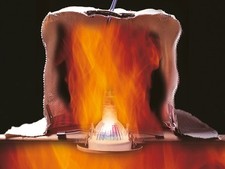 Ceiling Fire Hood spot downlights intumescent Envirograf DLC9 1h fire protection