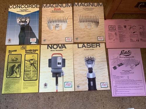 Lister shearing brochures - x6, +