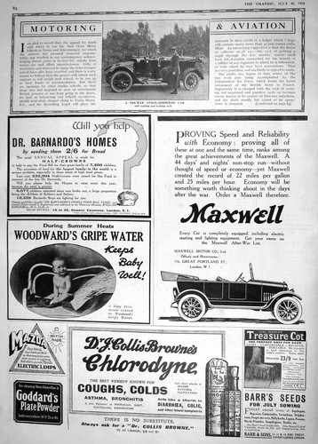 Antique old print 1918 - print, pre-war
