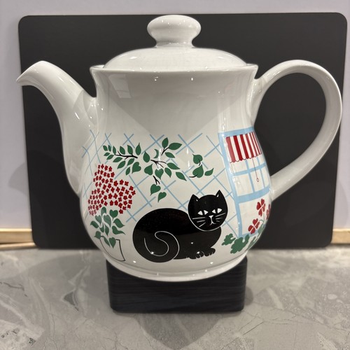 Vintage sadler black cat - vintage, tea