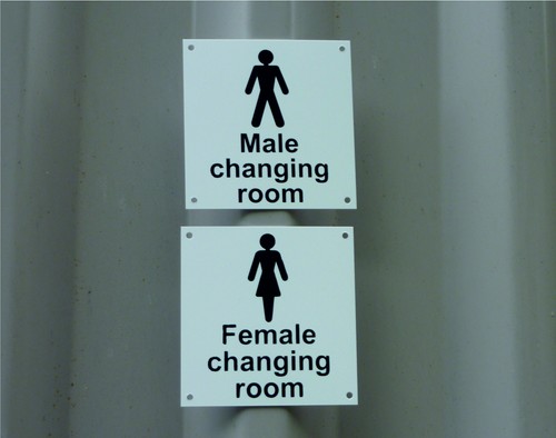 Male female changing room - changing,