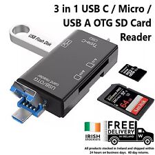 SD Card Reader Micro USB USB-C to USB 2.0 Adapter Micro SD SDHC SDXC Android PC