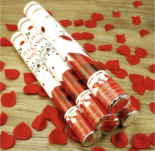 Confetti cannons red - red, petal