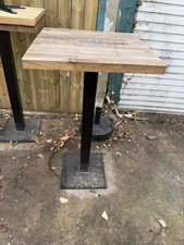 pub/bar high Metal & wood table