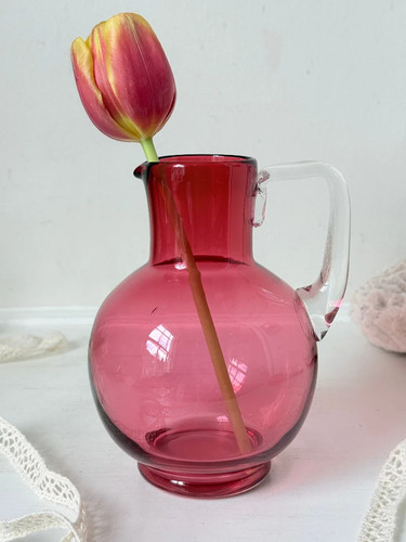 Vintage cranberry glass - cranberry,