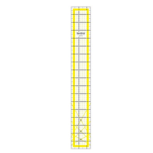 Liquidraw quilting ruler x - quilting, 2.5"x