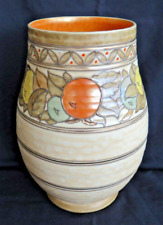 Early Crown Ducal Bulbous 9" Vase. Pattern 5802 Signed Charlotte Rhead. Art Deco