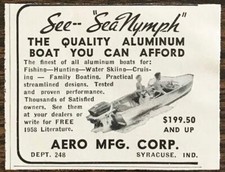 1958 Aero Mfg Syracuse Indiana