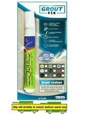 white GROUT PEN ANTI MOULD