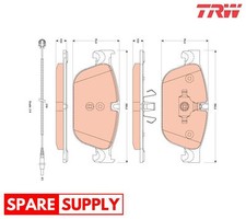 BRAKE PAD SET, DISC BRAKE FOR